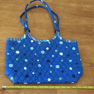 Vera Badley silk hobo bag